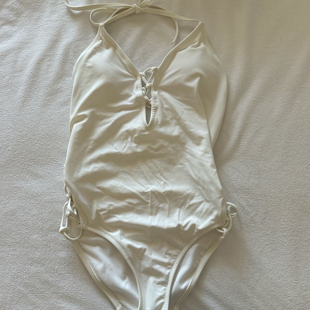 Express One Piece White Swimsuit